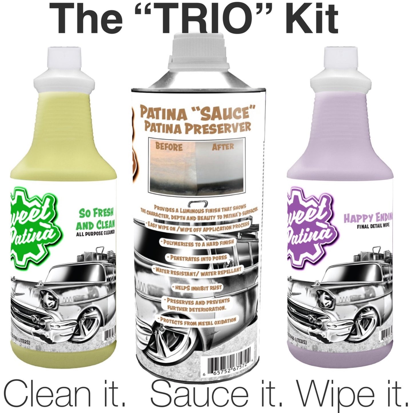 The "Trio" Patina Care Kit