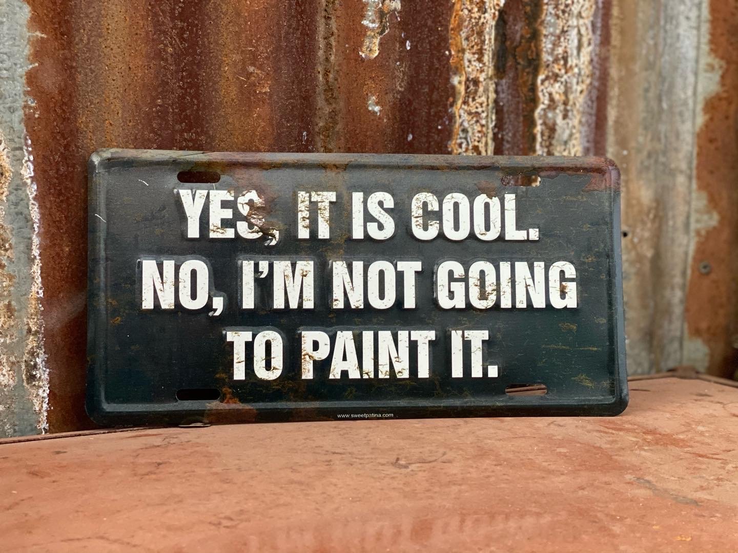 Sweet Patina License Plates